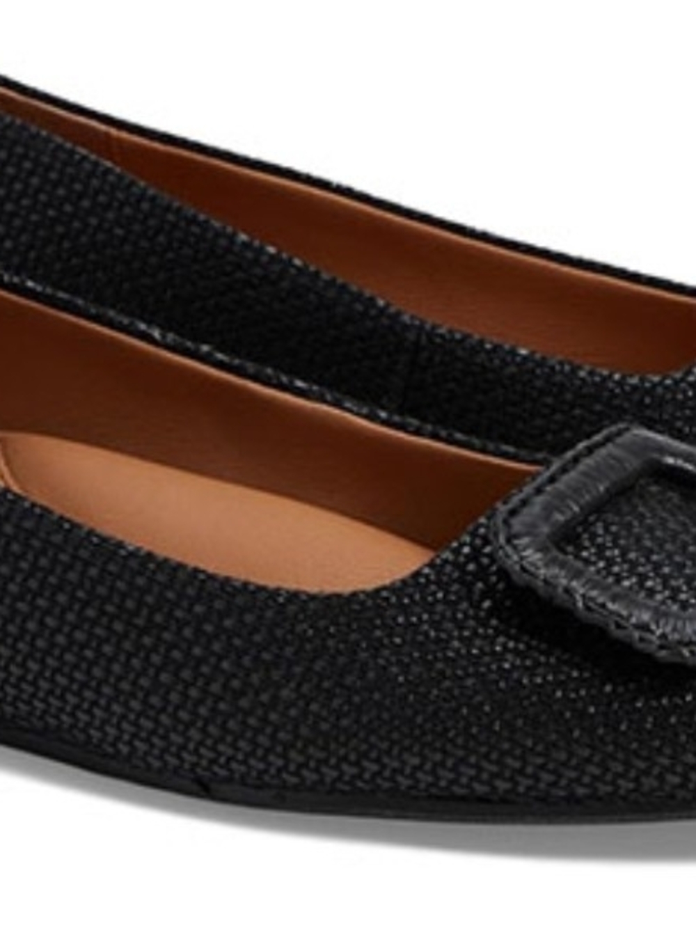 Gentle Souls Black Women’s Square-Toe Buckle Ballet Flat - Size 9 - Picture 3 of 11